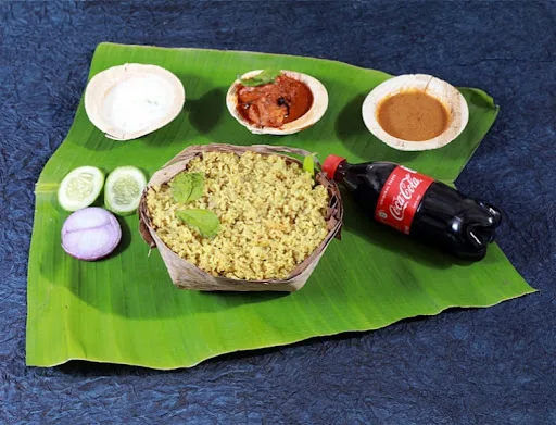 Chicken Donne Biryani + Guntur Chicken + Coke(250 Ml)