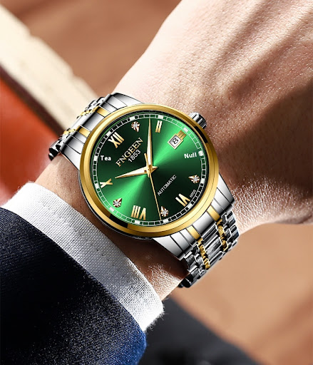 Title 8, Automatic Mechanical Watch Belt Style Business ...