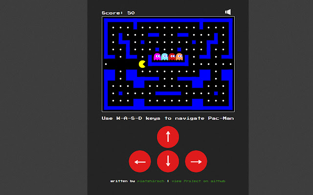 Pacman Canvas chrome extension