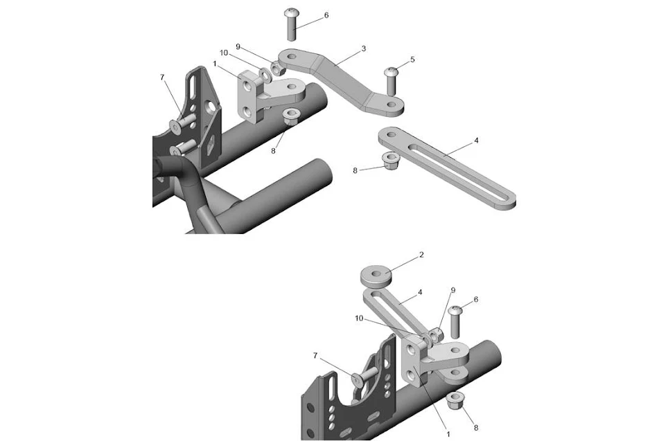 EXAHUST SUPPORT - ROTAX FURIA 2022-2024