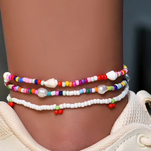 Title 8, Sweet Commuter Student Anklet Pure Color Women...