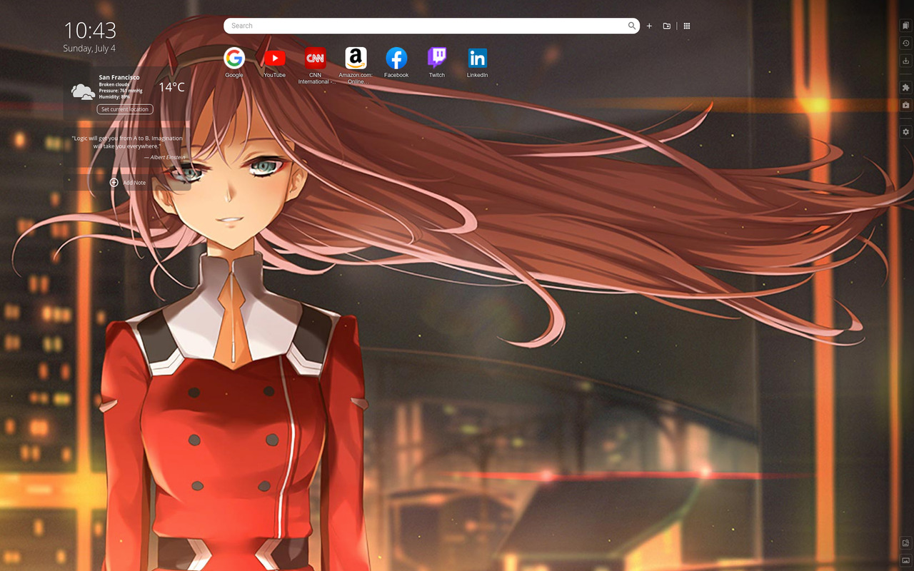 Zero Two Wallpapers New Tab Preview image 3