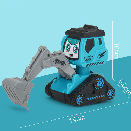 Title 5, Fall-resistant Excavator Toy for Boys Cartoon S...