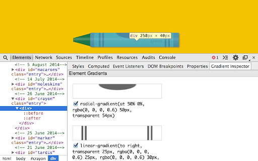 CSS Gradient Inspector