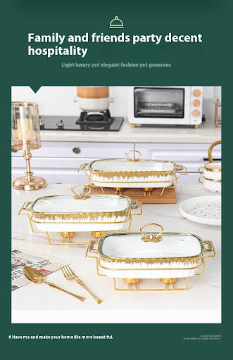 Title 4, Household Creative Double-ear Square Casserole ...