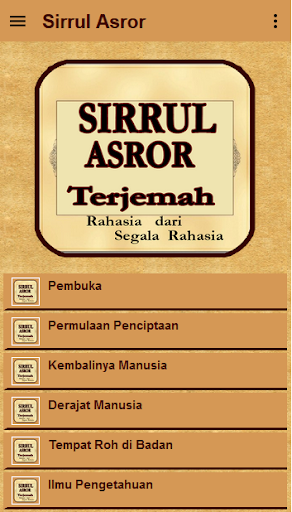 Sirrul Asror Terjemah