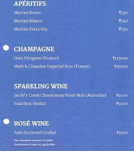 Ebony - The Golkonda Resort menu 6