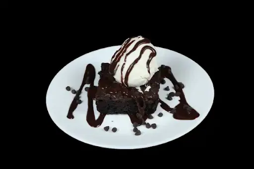 Hot Brownie With Vanilla Ice Cream [1 Scoop]