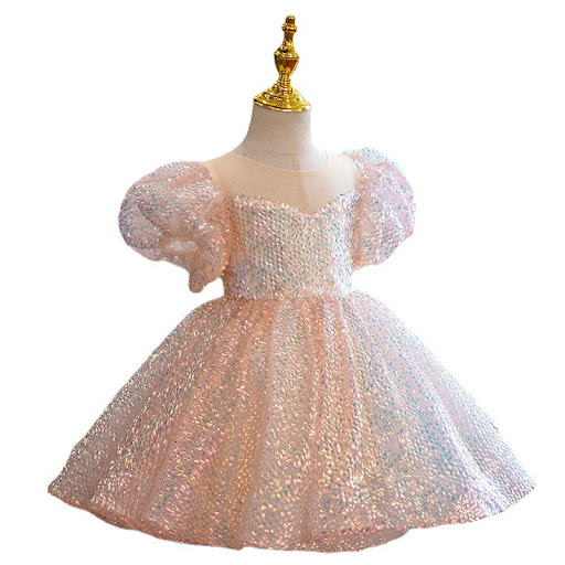 Title 6, Girls Piano Performance Sequin Princess Dress. ...