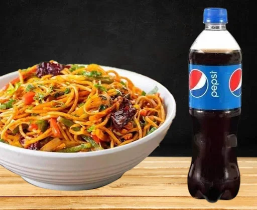 Hot Garlic Noodles With Pepsi Soft Beverage Combo