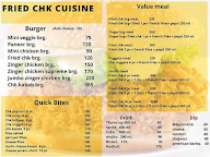 Fried Chicken Cuisine menu 1