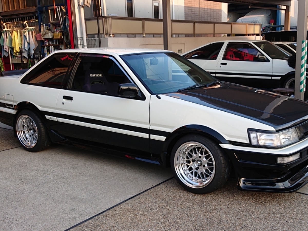 AE86に装着 SSR スピードスター 14インチ-