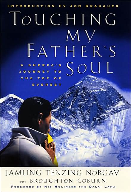 Book cover of Touching My Father's Soul by Tenzing Norgay.