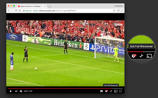 YouTube Full Windowed