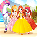 White Horse Princess Dress Up mobile app icon