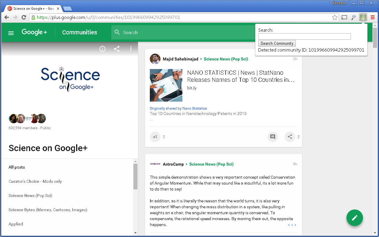 Google plus Community search Preview image 0