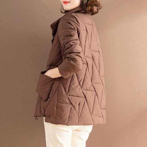 Title 4, Short cotton coat, loose large size, all-match ...