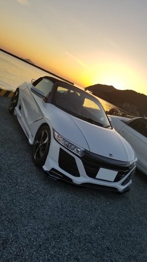 S660 の愛車紹介 夕日と愛車 リアスポイラー取り付けに関するカスタム メンテナンスの投稿画像 車のカスタム情報はcartune