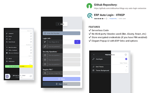 ERP Auto Login - IITKGP