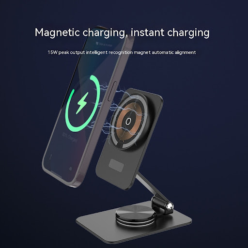 Title 2, Digital Magnetic Wireless Charger 15W. Fast Cha...