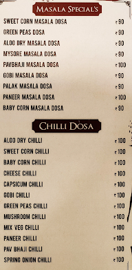 Dosa Bliss menu 5