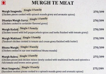 Pind Balluchi menu 