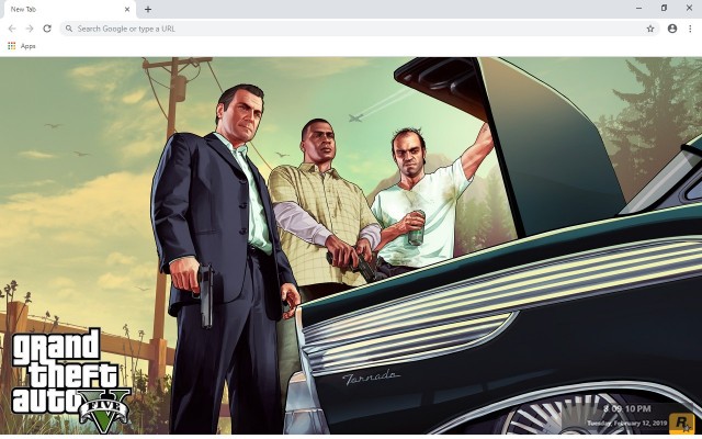 Grand Theft Auto V New Tab Theme