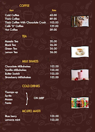 Cafe D menu 1