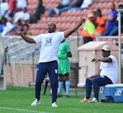 Jacky Ledwaba coach of Magesi during the Motsepe Foundation Championship match between Magesi and Pretoria University.