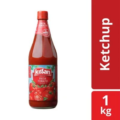 Kissan Fresh Tomato Ketchup Glass Bottle 1 Kg