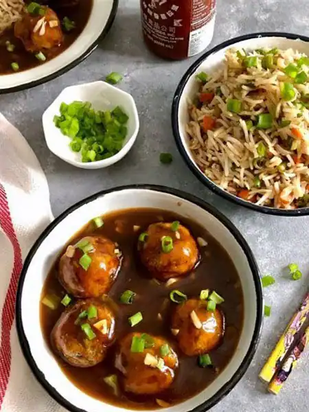 Paneer Manchurian Rice