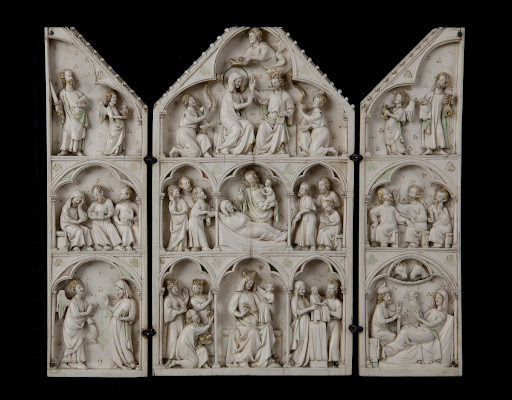 Triptych with Scenes from the Life and Death of the Virgin