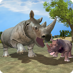 Cover Image of Unduh Wild Rhino Family Jungle Simulator 1.3 APK