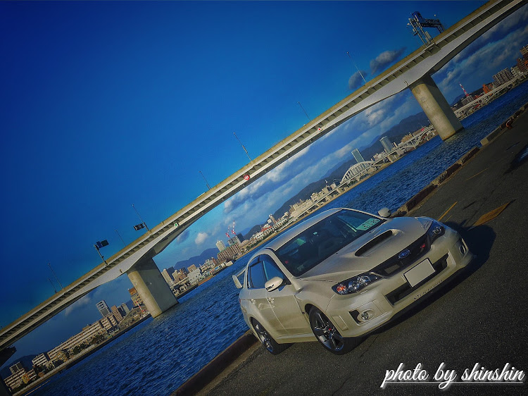 インプレッサ WRX STIの愛車撮影・カメラ練習・港撮影・撮り納め？・ドライブに関するカスタム事例の投稿画像8枚目