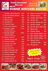 Donne Biryani House menu 1