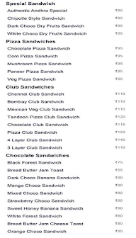 The Sandwich Station menu 2