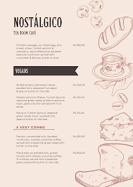 Nostalgico Tea Room Cafe menu 4