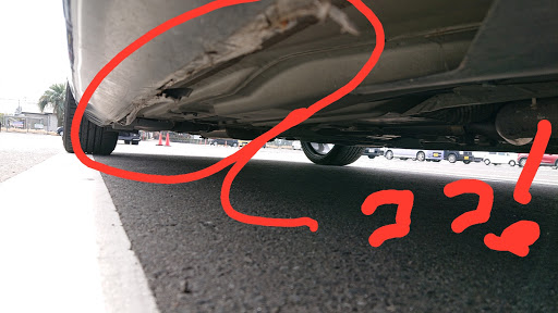 マグナム の縁石と喧嘩 擦った やっちまった 初心者マークに関するカスタム メンテナンスの投稿画像 車のカスタム情報はcartune