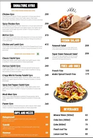 Doner & Gyros menu 1