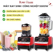 Máy Xay Sinh Tố Công Nghiệp 5500W Kaw, 2 Cối Xay, Bảo Hành 12 Tháng