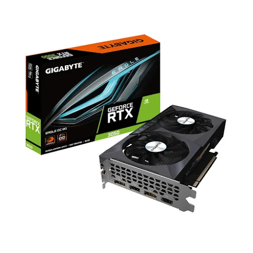 Card màn hình GIGABYTE GeForce RTX 3050 EAGLE OC 8GB GDDR6 (GV-N3050EAGLE OC-8GD)