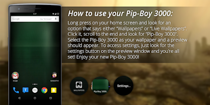 Pip Boy 3000 Live Wallpaper Apps On Google Play