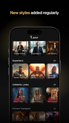 Screenshot AI Photo Generator - Luxe