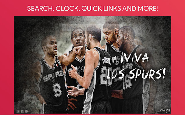 San Antonio Spurs Wallpaper HD Custom New Tab