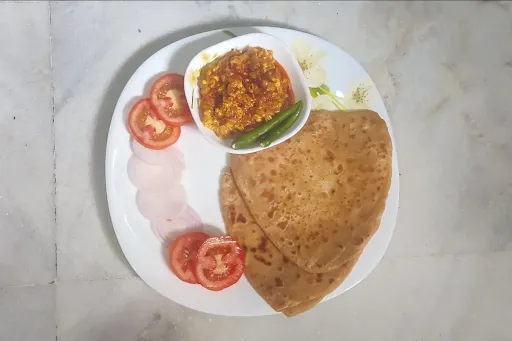 Egg Bhurji With Paratha [2 Pieces]