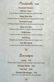 The Cliff menu 1