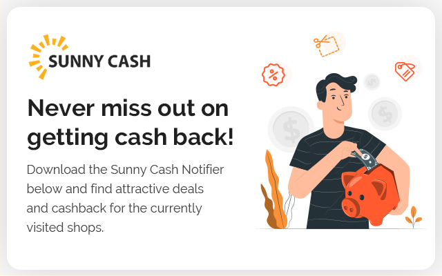 SunnyCash™ - Cashback & Deal Service chrome extension