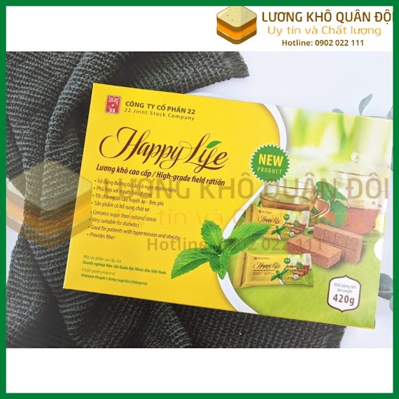 Lương Khô Happy Life, Không Có Đường, Giảm Câm, Tiểu Đường, Tim Mạch