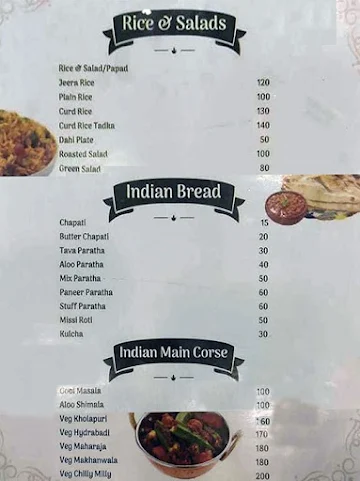 Shakuntala Pure Veg Restaurant menu 