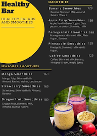 Healthy Bar menu 2